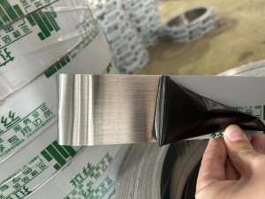 Adhesive Roll Stainless Steel Color Flat Tape