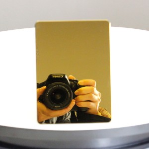 Gold Mirror Stainless Steel Plate