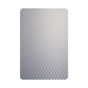 201 Grade Silver Color Embossed Stainless Steel Sheet Metal Sheet