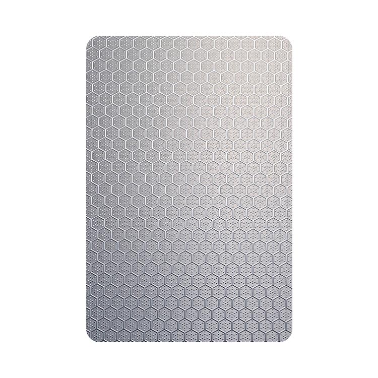 201 Grade Silver Color Embossed Stainless Steel Sheet Metal Sheet