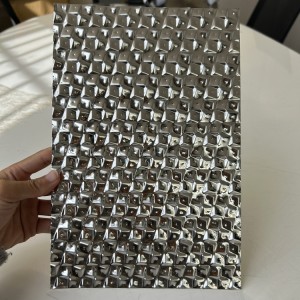 Silver Mirror Stamped 201 Stainless Steel Sheet