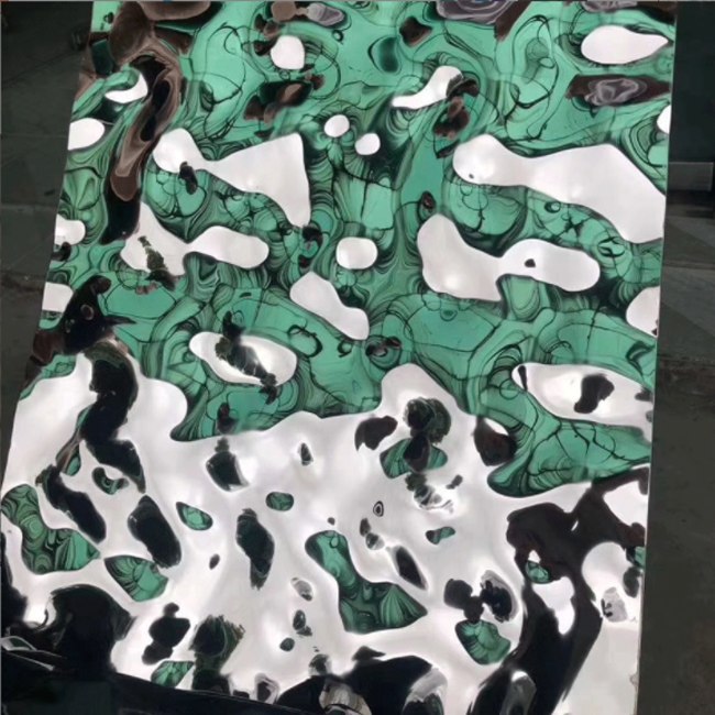 PVD Color Water Ripple Stainless Steel Panel