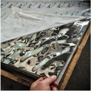 Silver Mirror Plate Water Ripple Sheet
