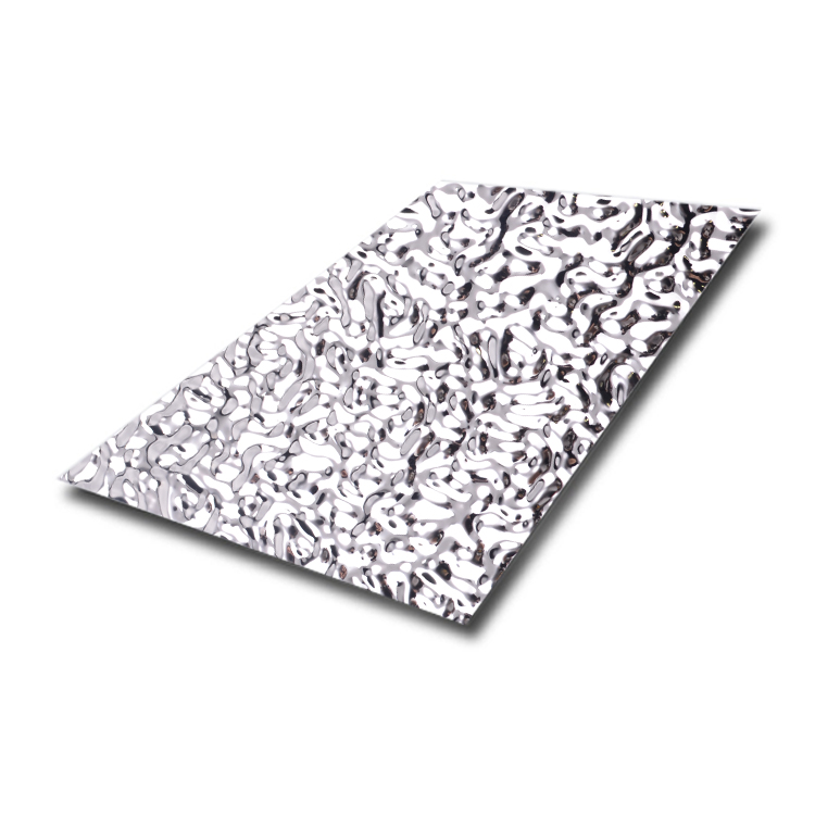 Silver Small Water Ripple Wave Stainless Steel Sheet