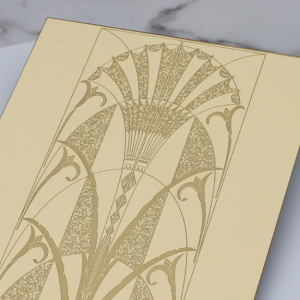 Luxurious Custom Etched Stainless Steel Plates for High-End Architectural Decor