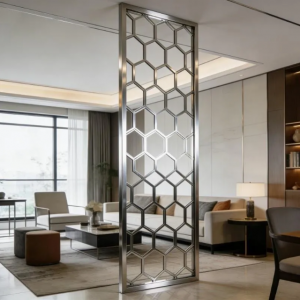 Luxury Stainless Steel Privacy Screen, Interior Decorative Metal Panel