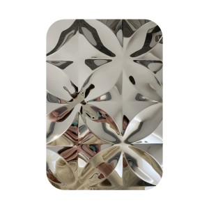 Silver Mirror Stamped Stainless Steel Sheet