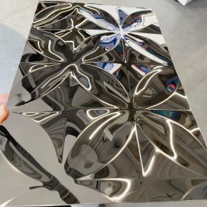 Silver Mirror Stamped Stainless Steel Sheet