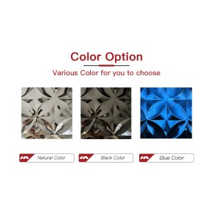 Blue Stamped Design Stainless Steel Sheet