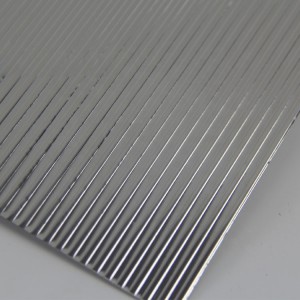 201 Grade Stripes BA Embossed Stainless Steel Sheet