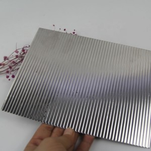 201 Grade Stripes BA Embossed Stainless Steel Sheet