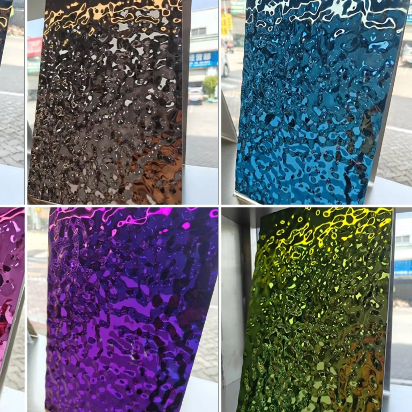 PVD Color Coating Water Ripple Stamped Sheet