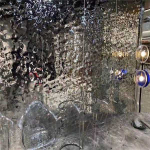 SS304 201 Mirror Water Ripple Sheet Decoration Ceiling ,Hotel