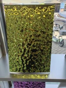 PVD Color Mirror Water Ripple Stainless Steel Plate