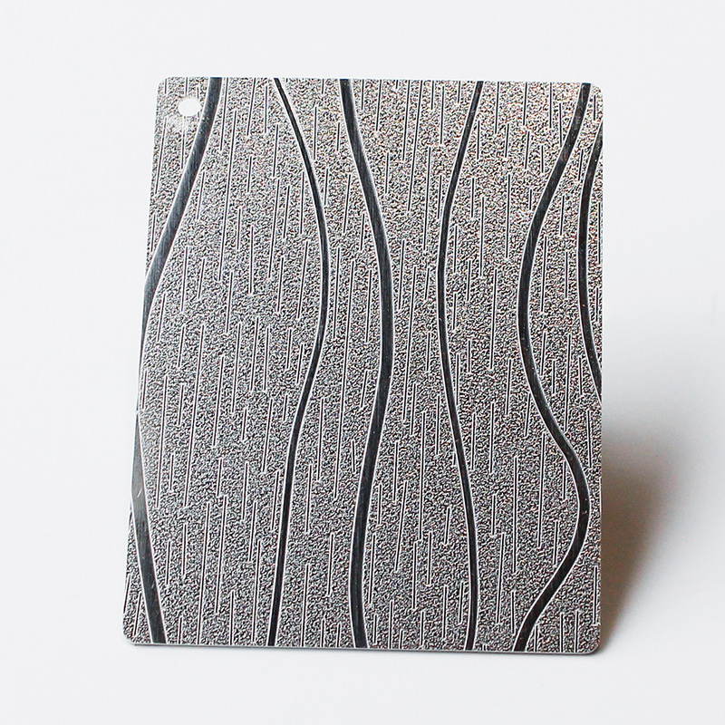 Embossed Wicker Wood Grain Pattern Stainless Steel Sheet